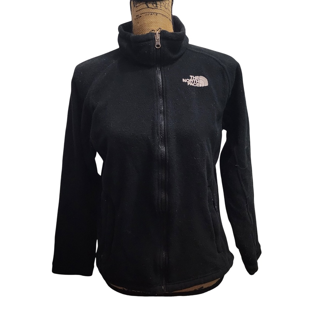 The North Face Black Fleece Jacket Women's Medium Full‎ Zip Outerwear